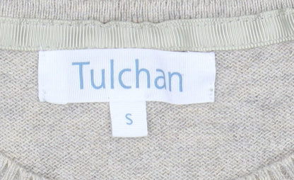 Womens UK Size S Tulchan Beige Pullover Jumper