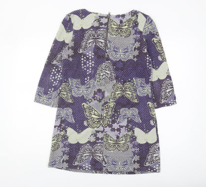 Womens UK Size 8 White Stuff Purple Tunic Blouse
