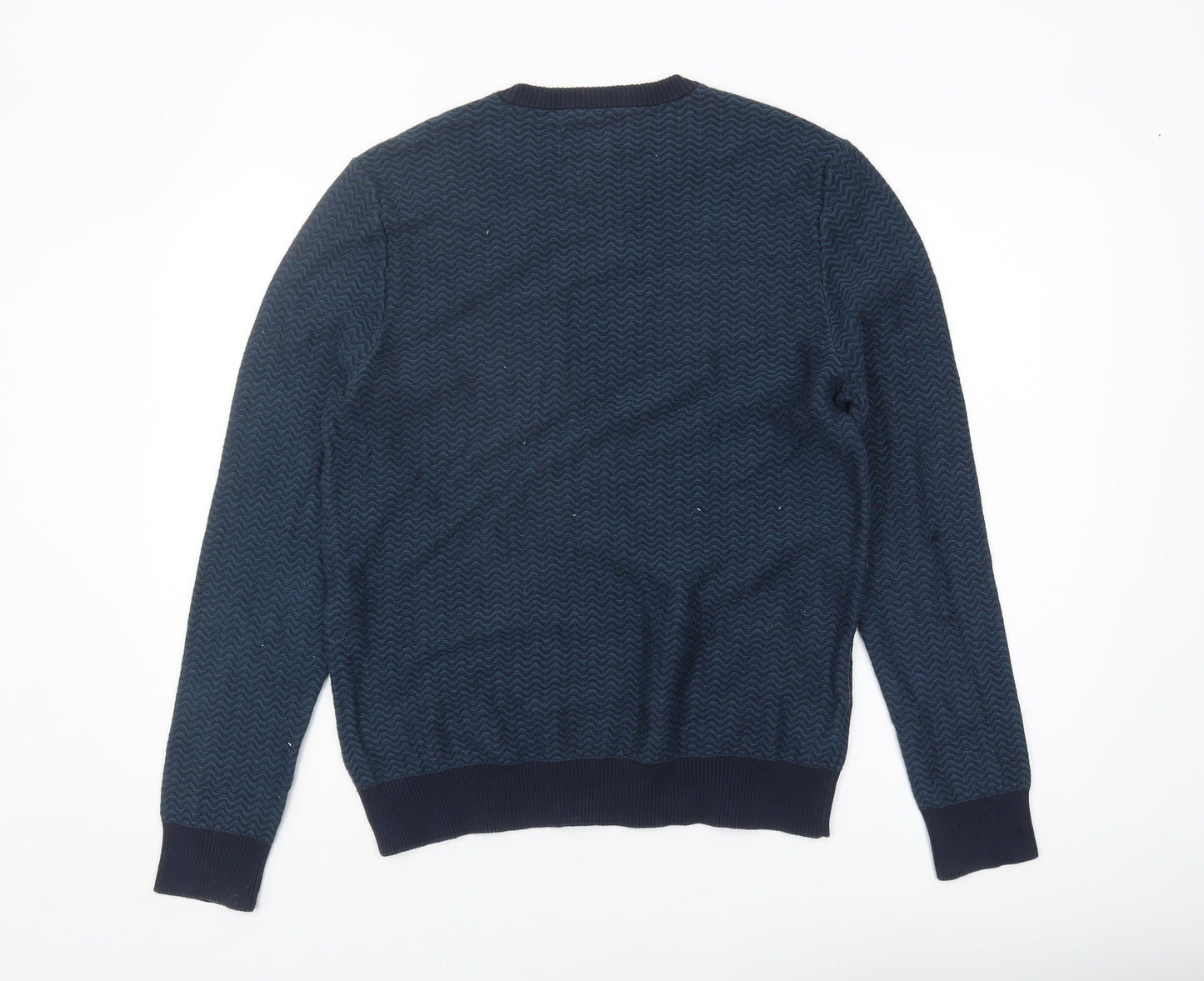 Penguin Men's Blue M Cotton Pullover Jumper