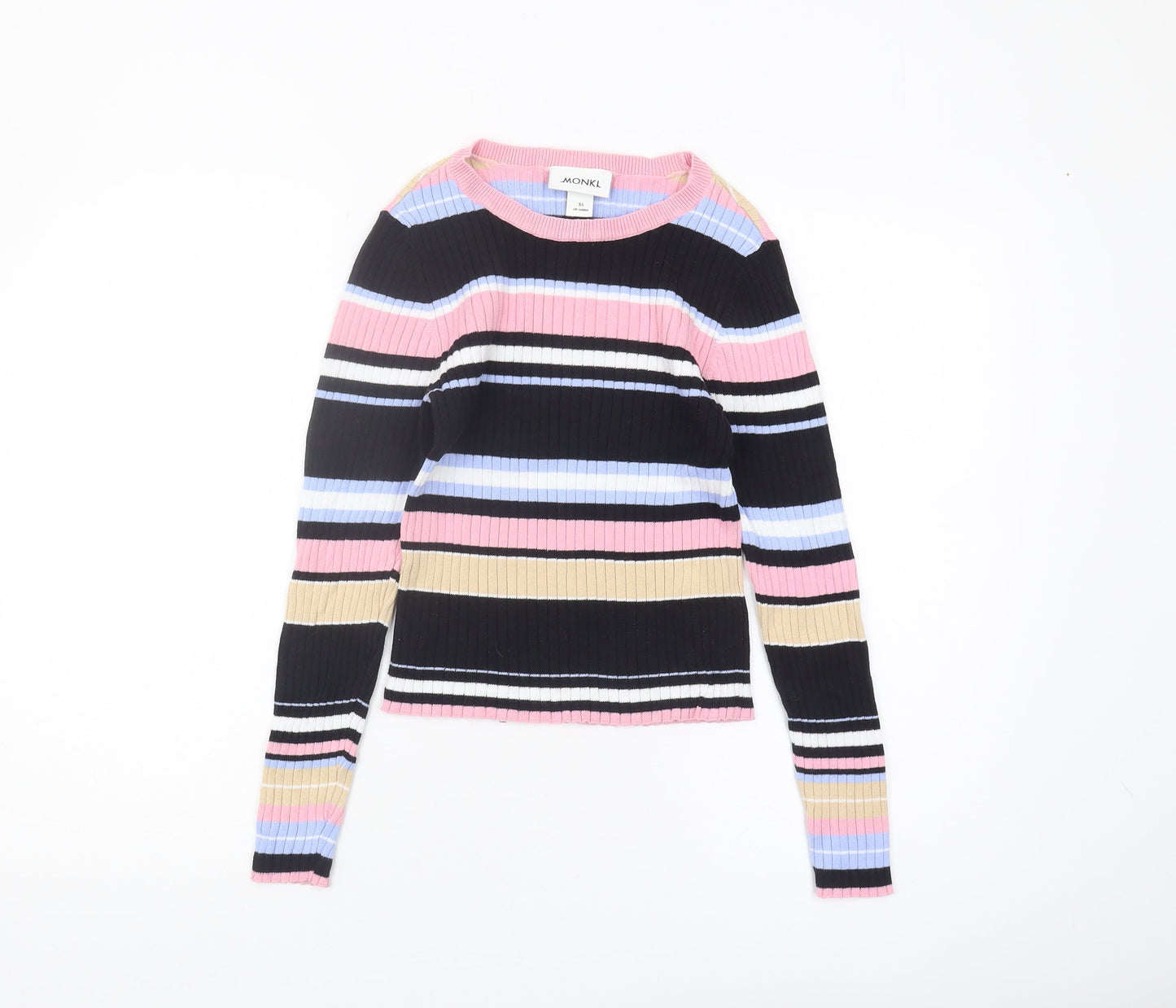Womens UK Size XS Monki Multicoloured Pullover Jumper