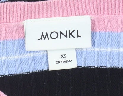 Womens UK Size XS Monki Multicoloured Pullover Jumper