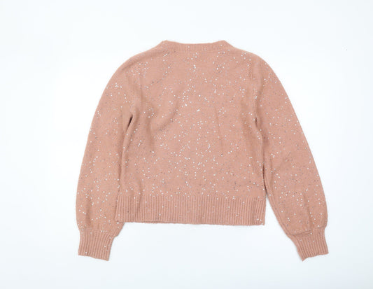 Womens UK Size S Oasis Pink Pullover Jumper