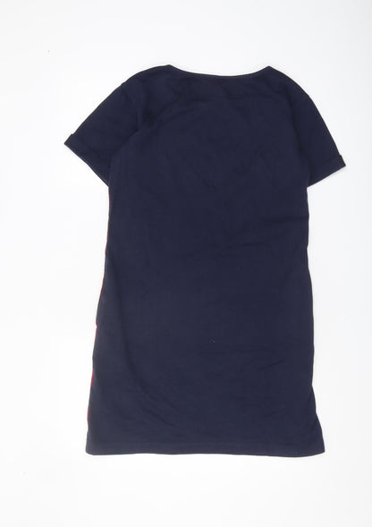 Uniqlo Women's Striped Casual Dress, Blue/Red, Size S