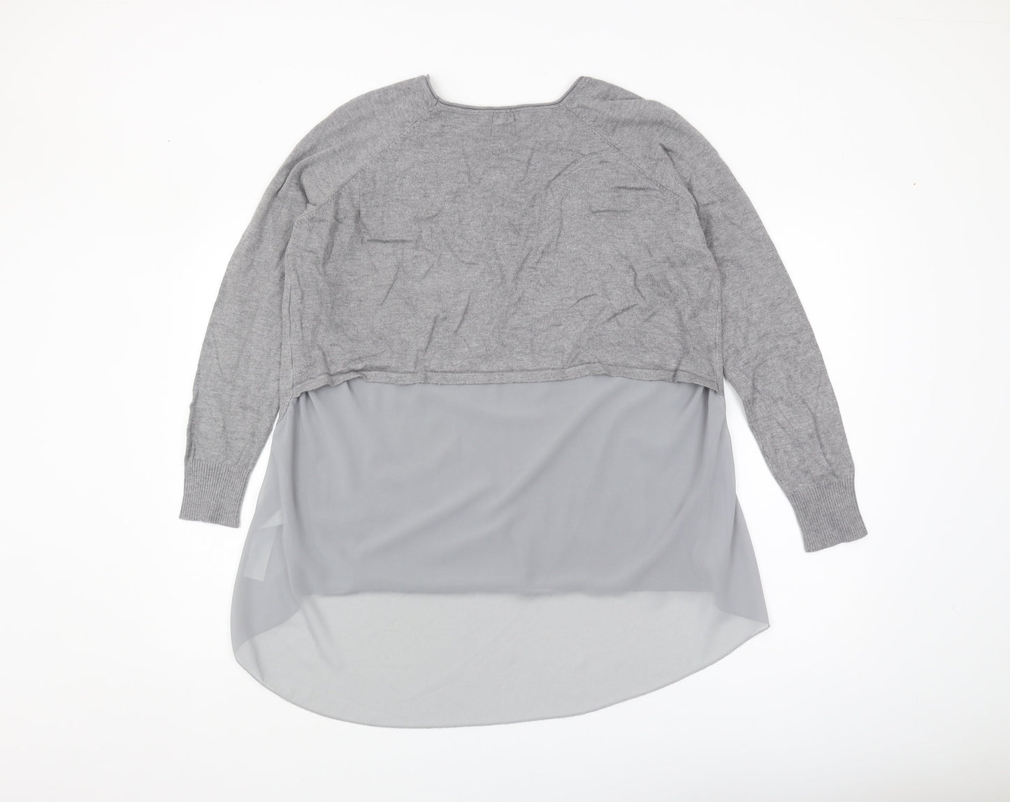 Womens UK Size M Yumi Grey Pullover Jumper