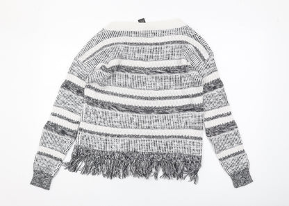 Best Connections Women's Striped Pullover Jumper, Multicoloured, Size 12