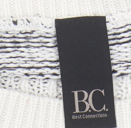Best Connections Women's Striped Pullover Jumper, Multicoloured, Size 12