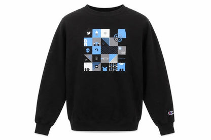 Mens UK Size S Champion Black Pullover Sweatshirt