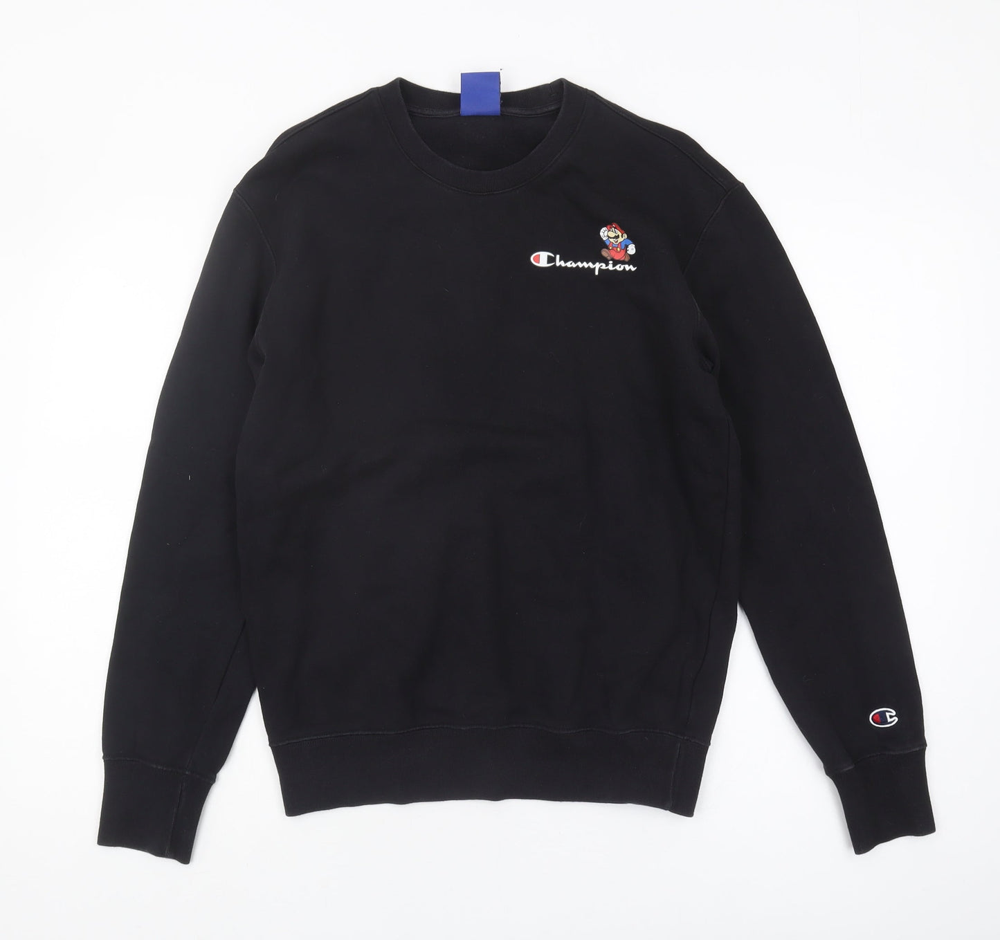 Mens UK Size S Champion Black Pullover Sweatshirt