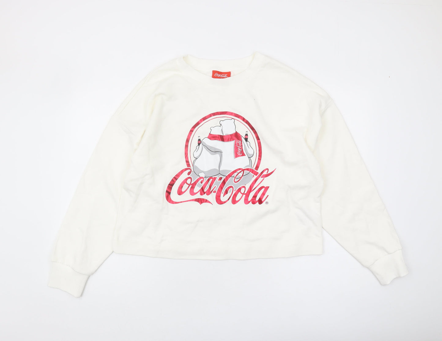 Next Coca-Cola Women's White Sweatshirt Size 16