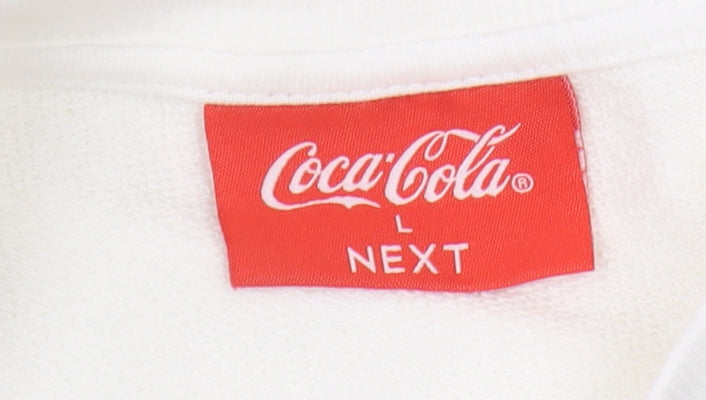 Next Coca-Cola Women's White Sweatshirt Size 16
