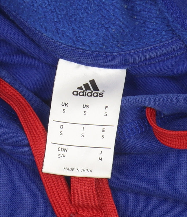 Adidas Men's Blue Pullover Hoodie Size S