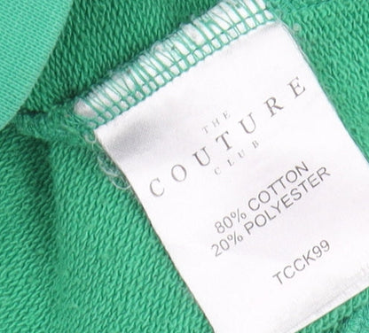 The Couture Club Boys Green Pullover Sweatshirt, 8-9 Years, Logo