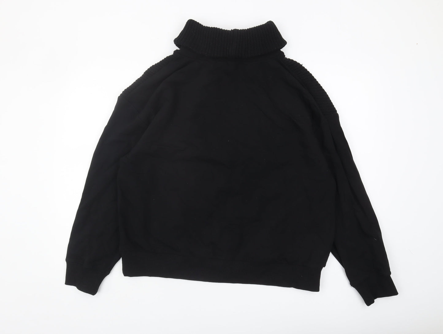 Warehouse Women's Black Roll Neck Sweatshirt Size L