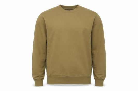Front view of Ivy Park unisex green small pullover sweatshirt logo print