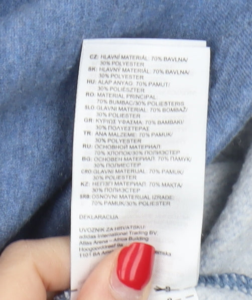 Adidas Unisex Blue Pullover Sweatshirt L