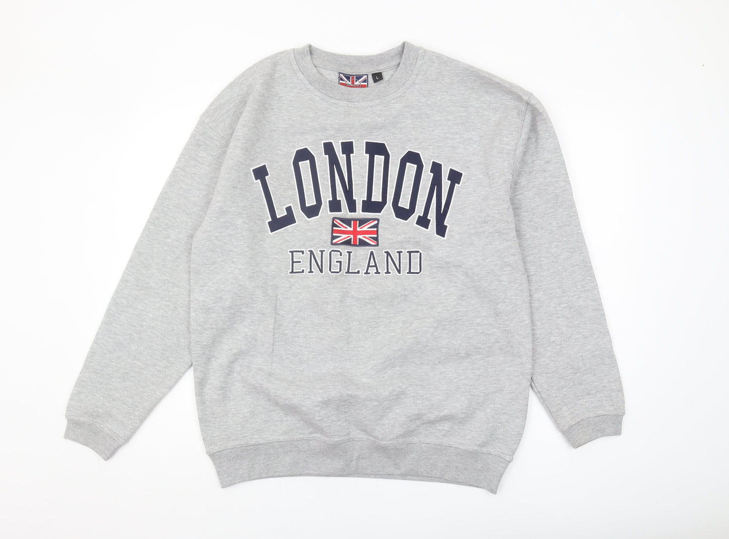 GWCC Men's Grey Graphic Print London Sweatshirt L