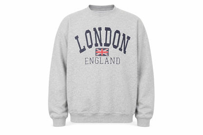 GWCC Men's Grey Graphic Print London Sweatshirt L