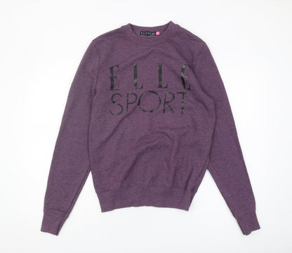 ELLE SPORT Women's Purple Pullover Sweatshirt Size 10