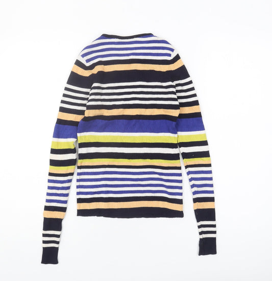 Womens UK Size S Zara Multicoloured Pullover Jumper