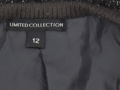 Womens UK Size 12 Marks and Spencer Black Cardigan Jumper