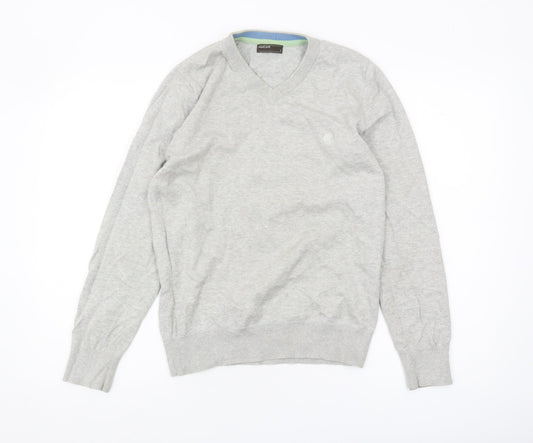 SoulCal Men's Grey V-Neck Pullover Jumper, Size S