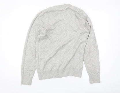 SoulCal Men's Grey V-Neck Pullover Jumper, Size S