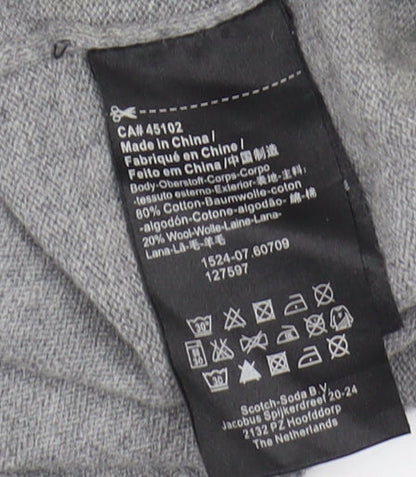 Womens UK Size 14 Maison Scotch Grey Pullover Jumper