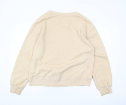 Abercrombie & Fitch Women's Beige Pullover Sweatshirt, M