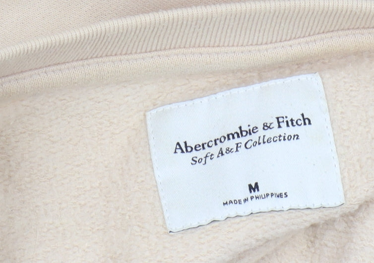 Abercrombie & Fitch Women's Beige Pullover Sweatshirt, M