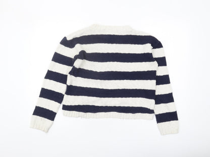 Womens UK Size 12 Blonde + Blonde Multicoloured Pullover Jumper