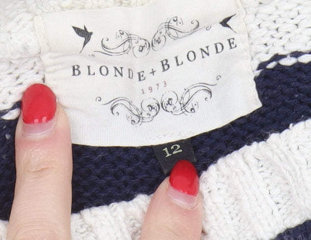 Womens UK Size 12 Blonde + Blonde Multicoloured Pullover Jumper