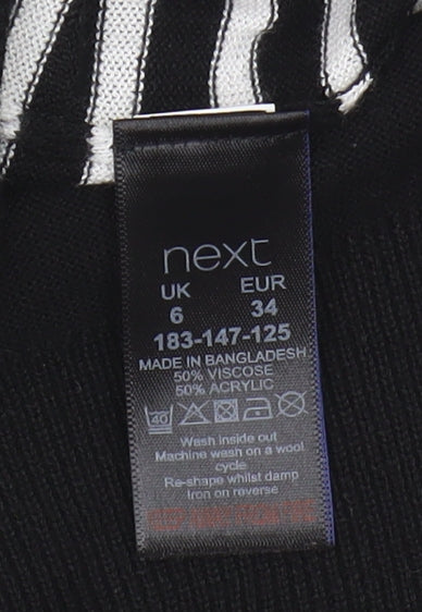 Womens UK Size 6 NEXT Black Pullover Jumper