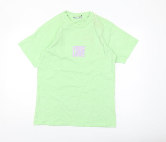 Womens UK Size 8 ASOS DESIGN Green Basic T-Shirt