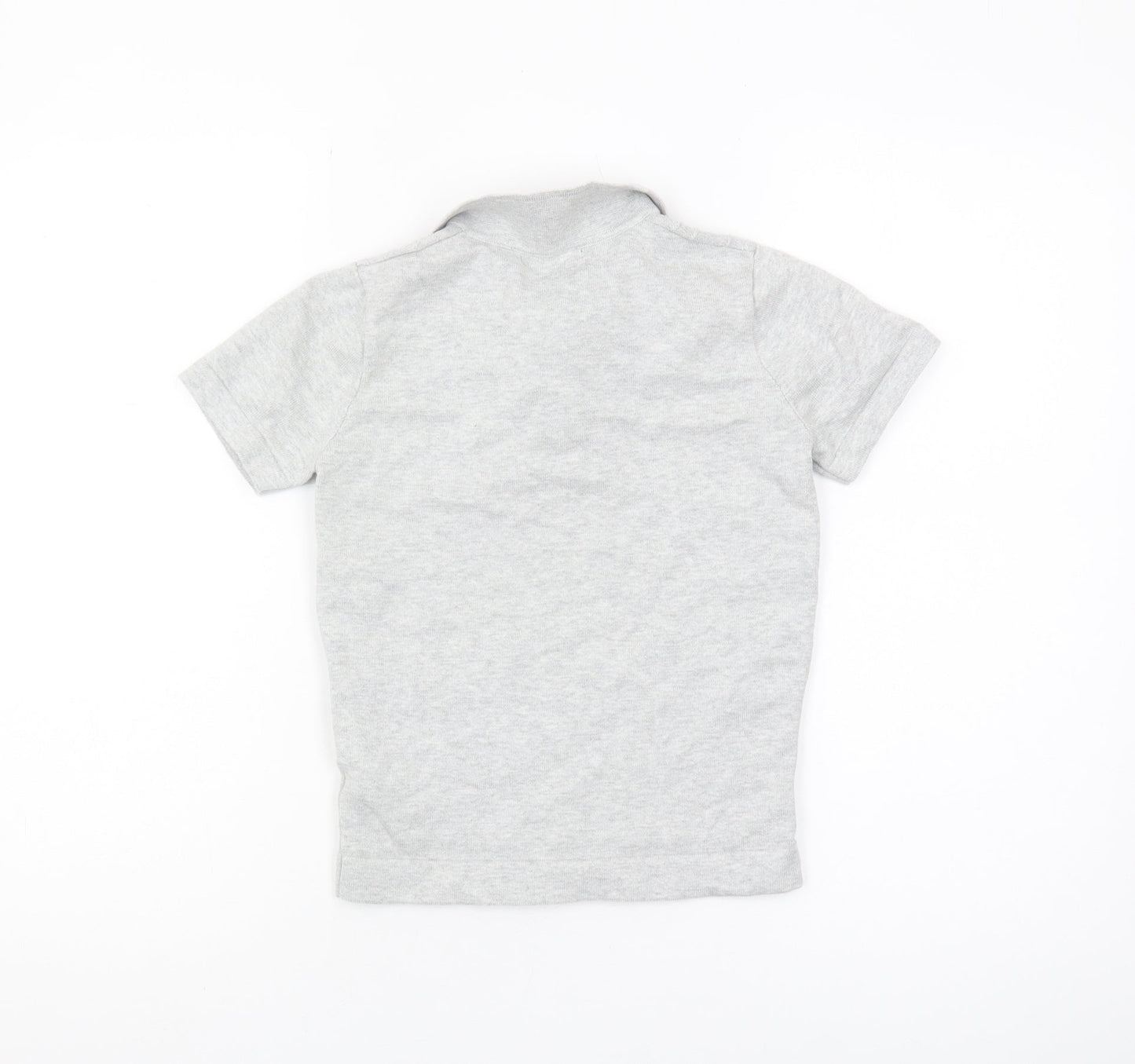 Next Boys Grey Zip Polo Jumper, 8 Years