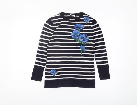 Womens UK Size 8 Warehouse Black Pullover Jumper