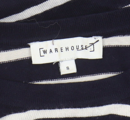 Womens UK Size 8 Warehouse Black Pullover Jumper