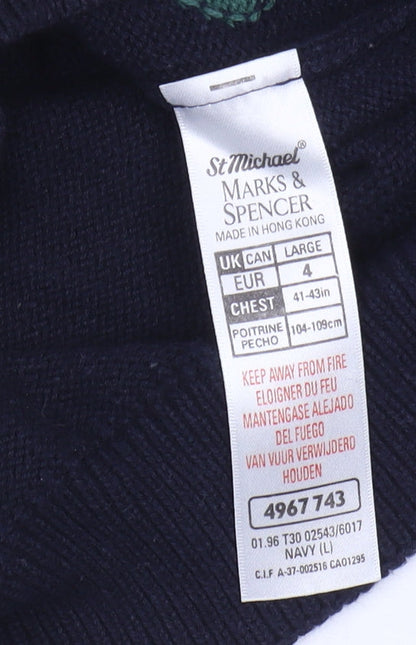 Marks & Spencer Men's Multicoloured Argyle Jumper