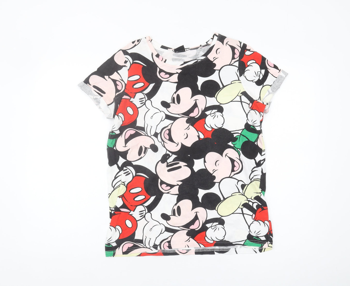 Unisex Adults UK Size S Disney Multicoloured Basic T-Shirt