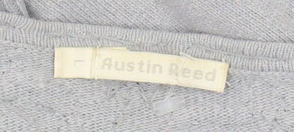 Austin Reed Women's Grey Cardigan, R, Embroidered Knit