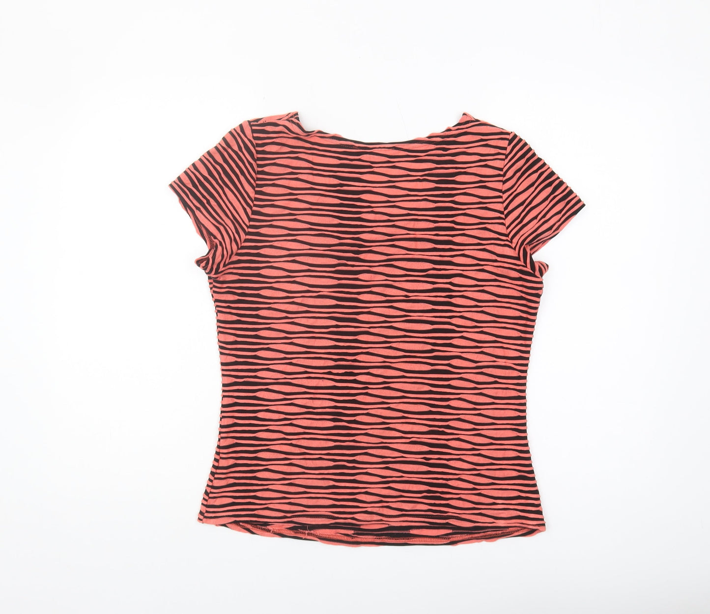 Womens UK Size 14 Annabelle Multicoloured Basic T-Shirt