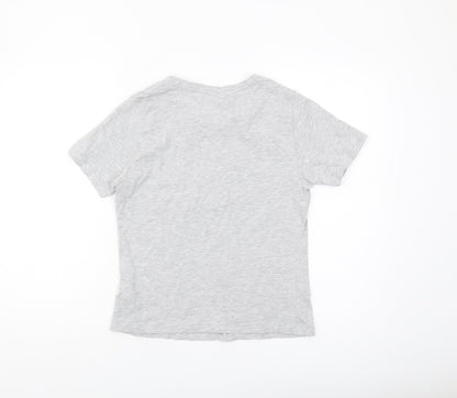 Womens UK Size M Disney Grey Basic T-Shirt