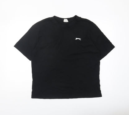 Womens UK Size 10 Slazenger Black Basic T-Shirt