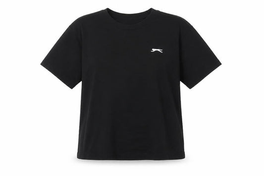 Womens UK Size 10 Slazenger Black Basic T-Shirt