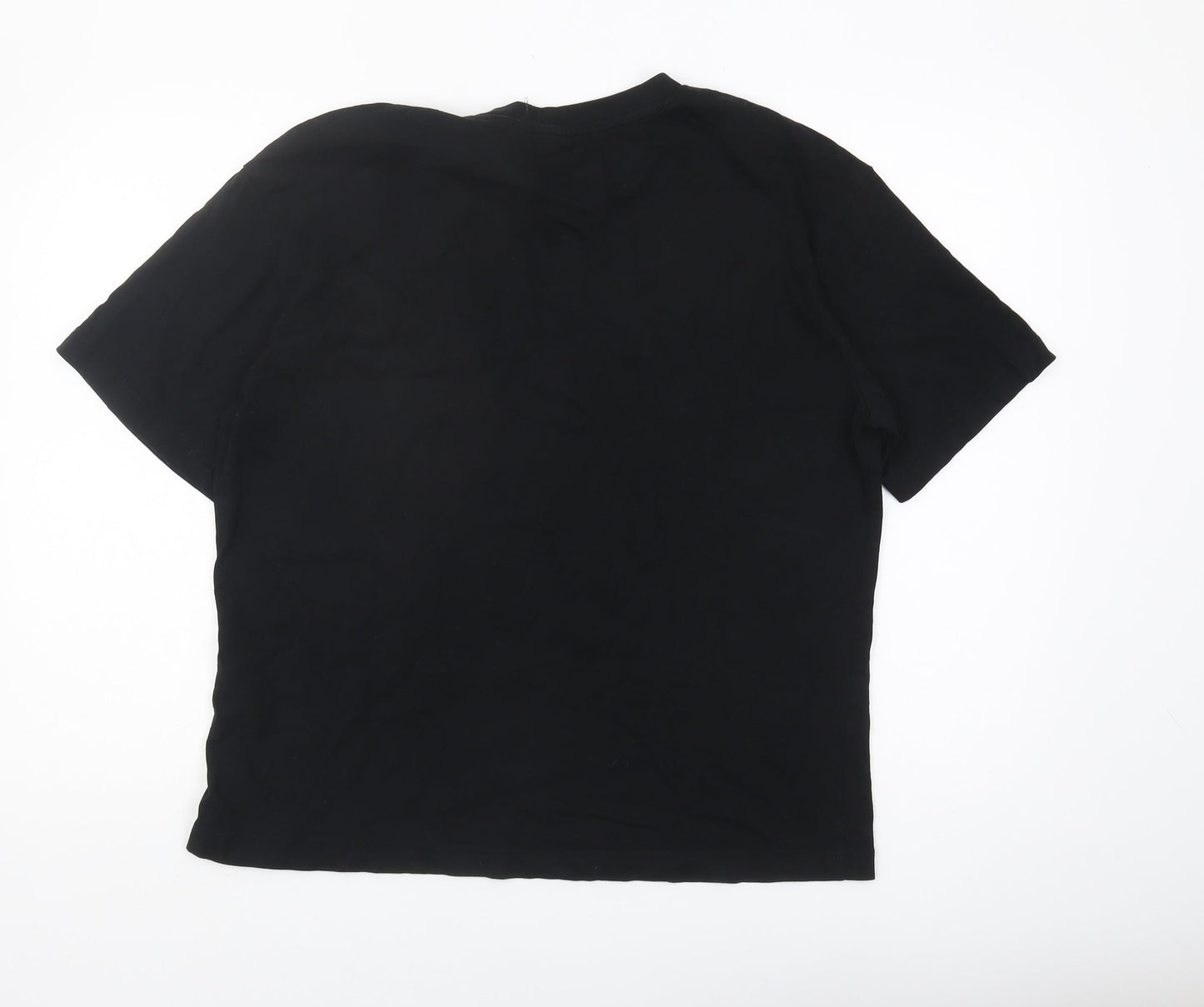 Womens UK Size 10 Slazenger Black Basic T-Shirt