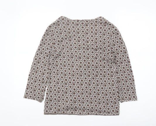 Womens UK Size 8 Boden Brown Basic Blouse