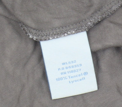Womens UK Size 8 Boden Brown Basic Blouse