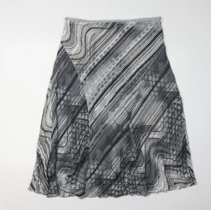Marks and Spencer Women's Grey Geometric Skirt Size 16