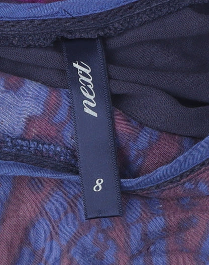 Womens UK Size 8 NEXT Purple Basic T-Shirt