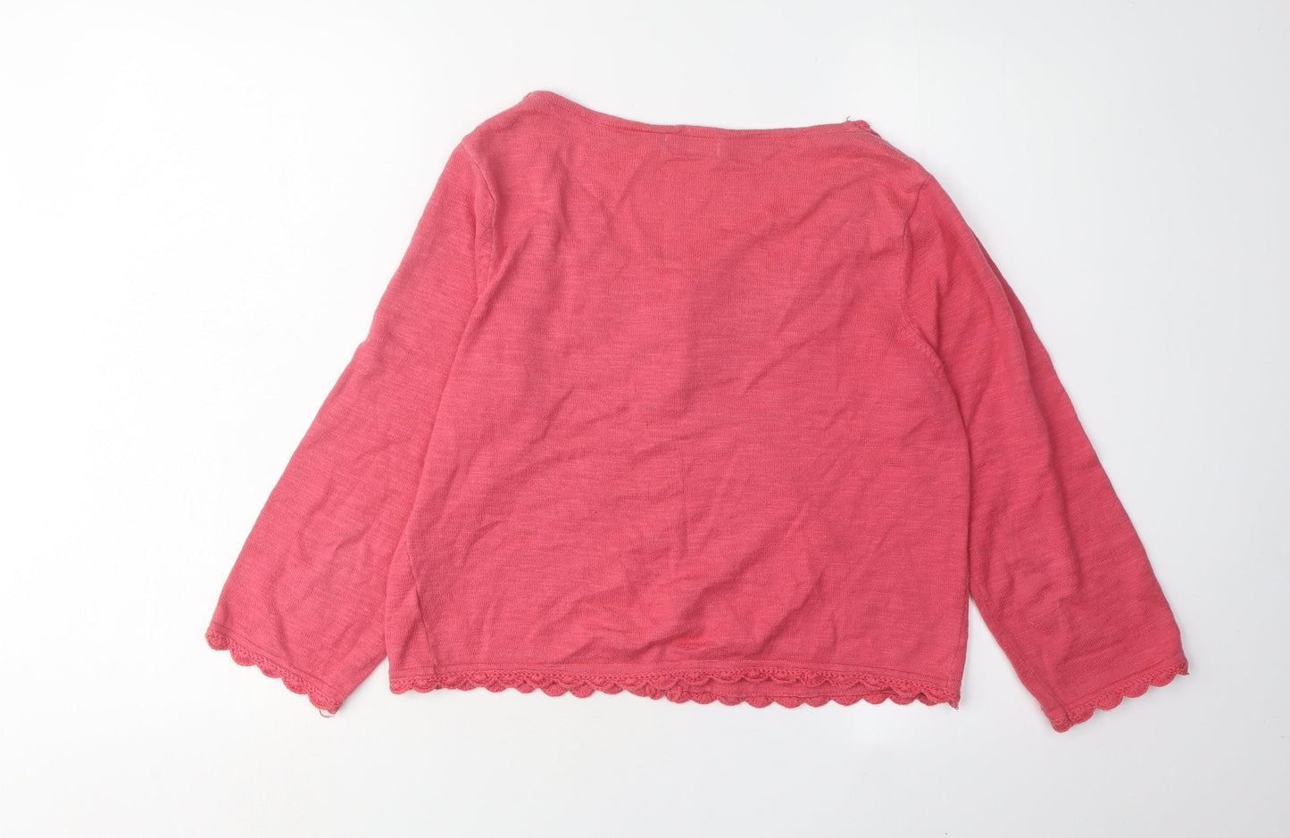 Womens UK Size 12 Marks and Spencer Pink Cardigan Jumper