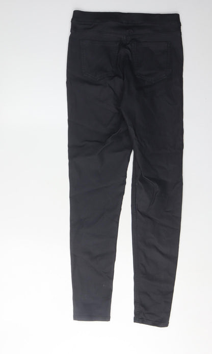 Womens UK Size 8 Marks and Spencer Regular Fit Jegging Black Trousers
